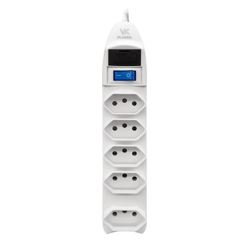 Filtro de Linha 5 Tomadas Branco VXPower VO501