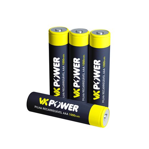 Pilha Recarregável AAA 4 Uni VXPower VO511